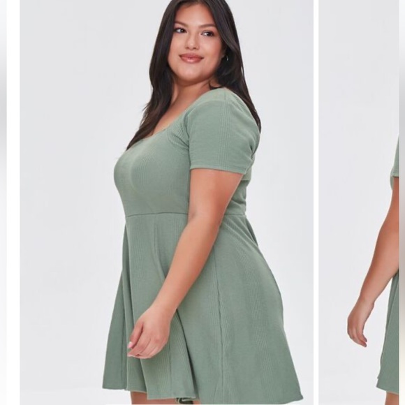 Forever 21+ Plus Size Square Neck Romper - Picture 6 of 8